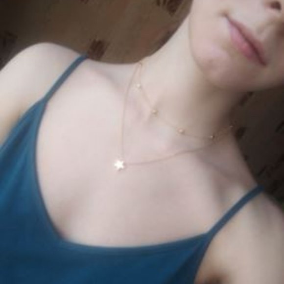 Layered Star Choker Necklace (Gold) - Picture 2 of 3